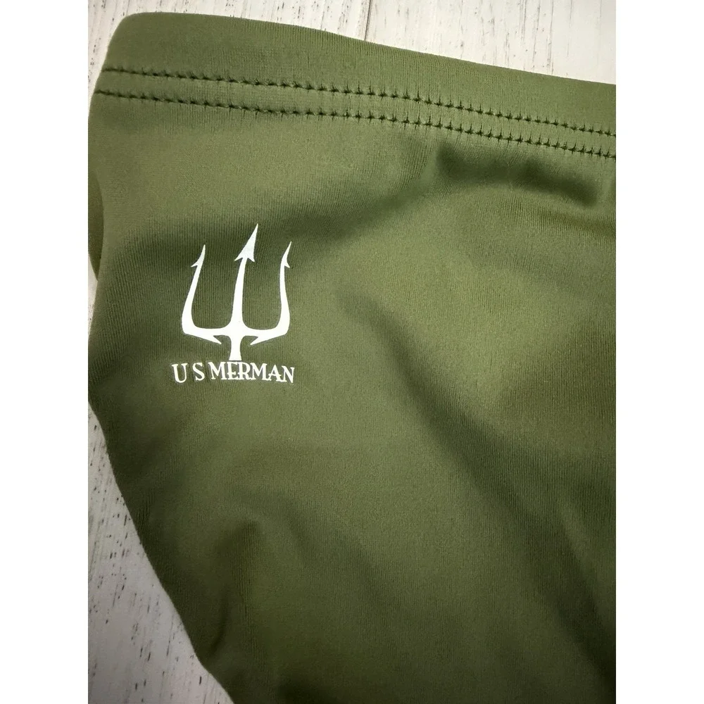 US MERMAN Men's Swim Brief Bikini Size 30 Green‎